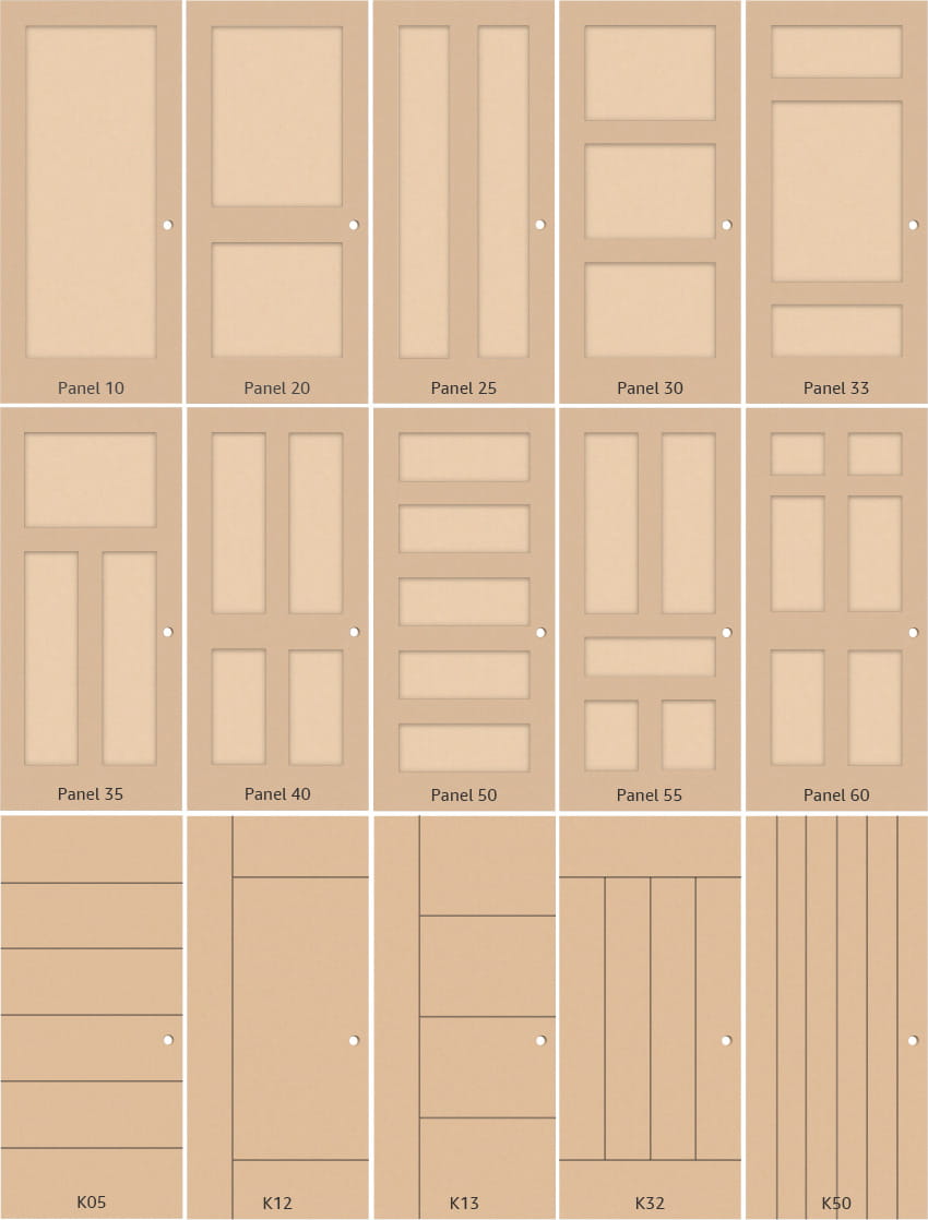 IsoDoor SD Recessed Panel Drawings
